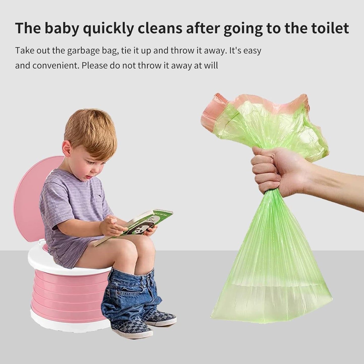 Travel Potty for Toddlers - Portable & Foldable Toilet for On-the-Go!