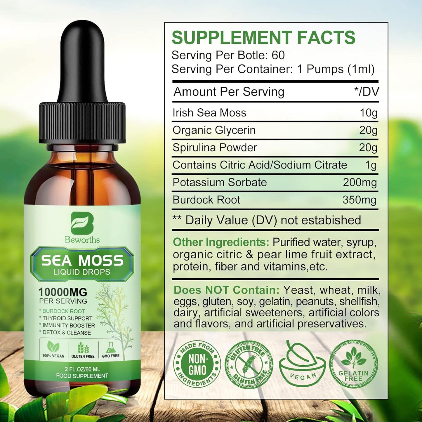 Sea Moss Organic Drops