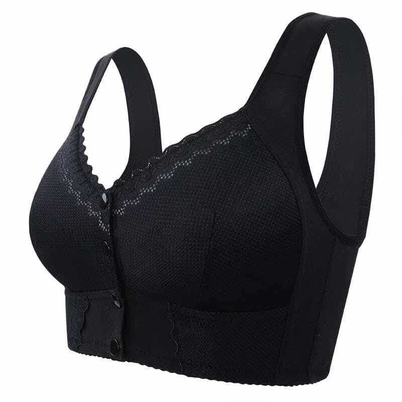 Premium Support Comfort Front Closure Breathable Bra– No Back Pain or Skin Irritation!