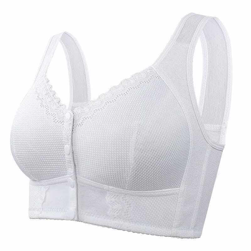 Premium Support Comfort Front Closure Breathable Bra– No Back Pain or Skin Irritation!