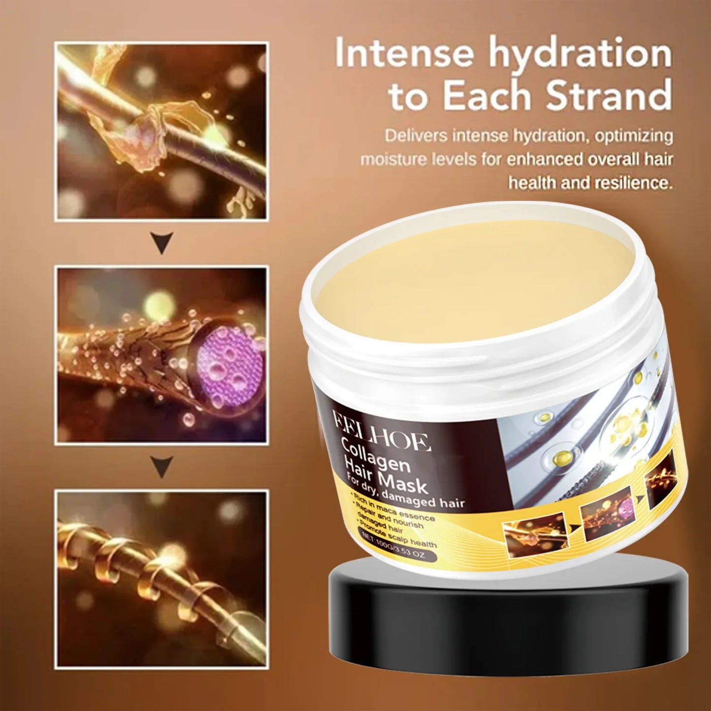 Hair Repair Mask - Revolutionary Collagen Treatment for Damaged Hair