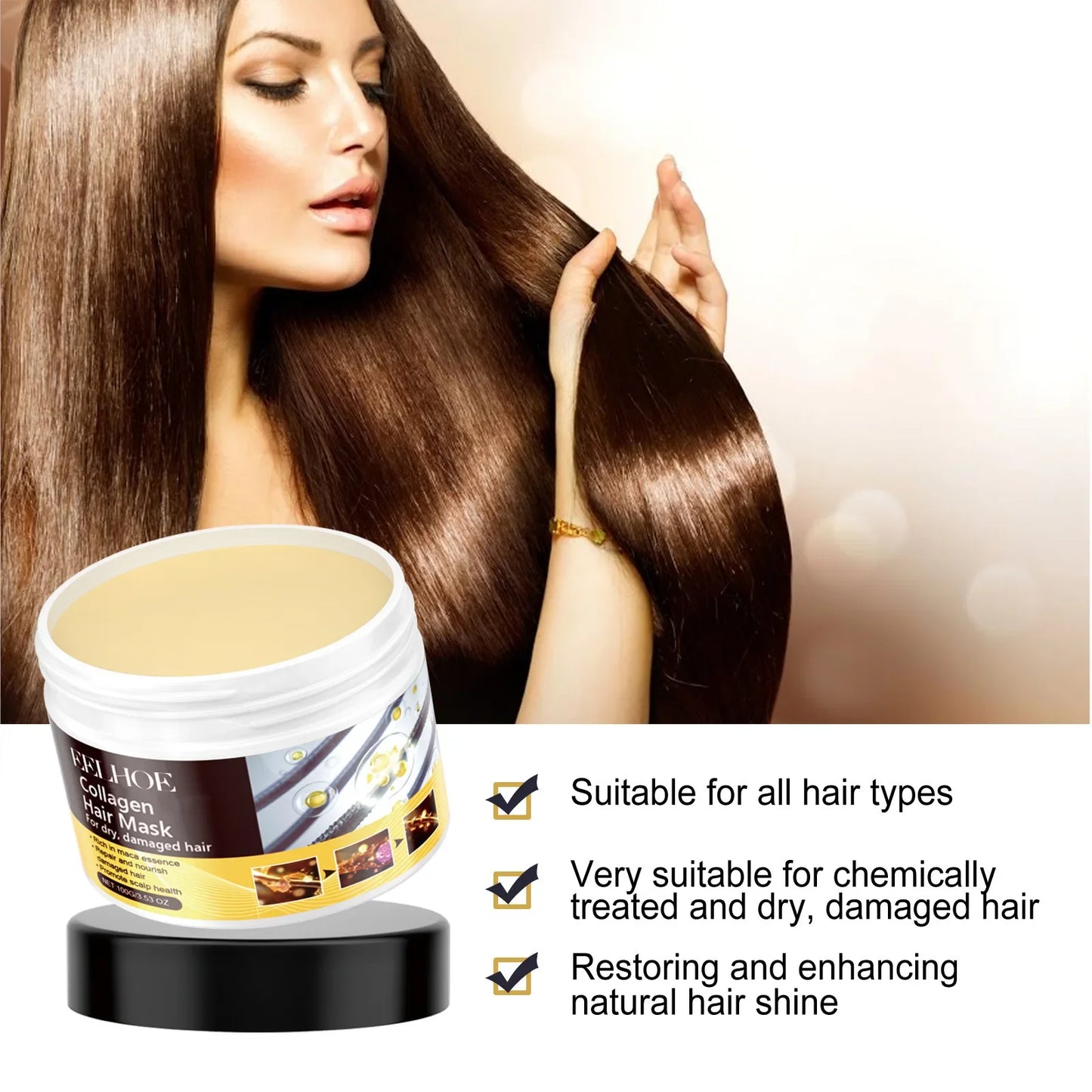 Hair Repair Mask - Revolutionary Collagen Treatment for Damaged Hair