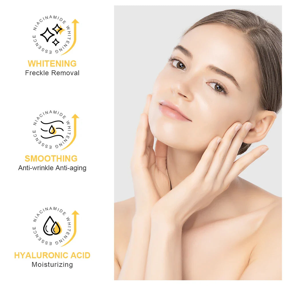 Niacinamide Serum - Luxury 24K Gold Anti-Aging Face Serum with Hyaluronic Acid