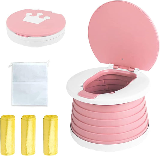 Travel Potty for Toddlers - Portable & Foldable Toilet for On-the-Go!