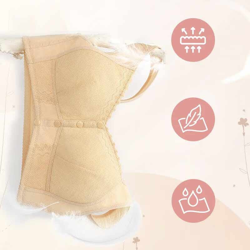Premium Support Comfort Front Closure Breathable Bra– No Back Pain or Skin Irritation!