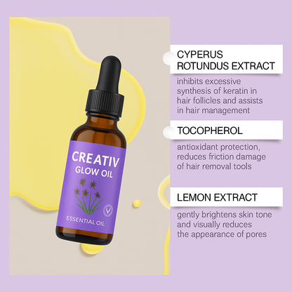 Creativ Glow Oil – Natural Ingrown Hair Treatment with Botanical Extract