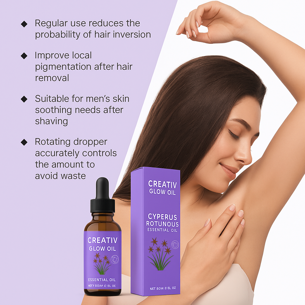 Creativ Glow Oil – Natural Ingrown Hair Treatment with Botanical Extract