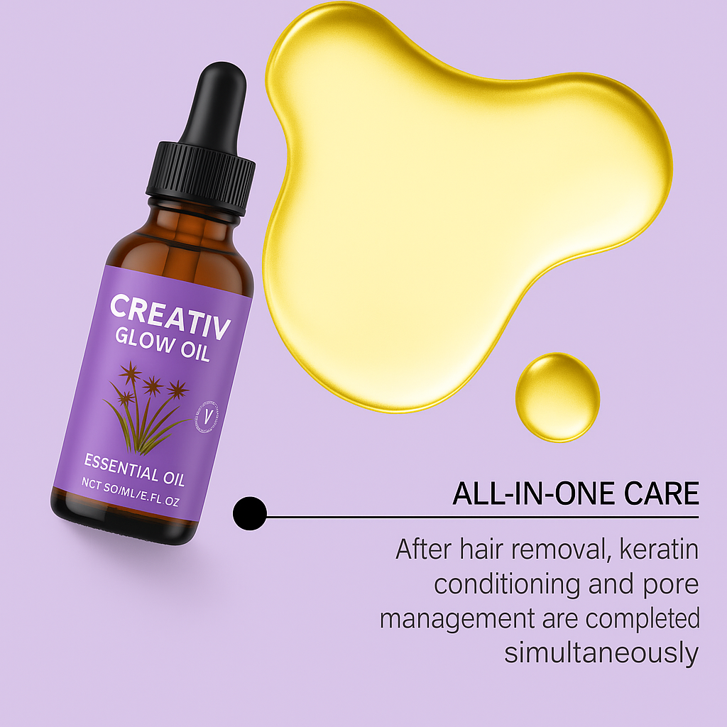 Creativ Glow Oil – Natural Ingrown Hair Treatment with Botanical Extract