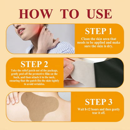 Bee Venom Cervical Spine Relief Patches for Neck & Back