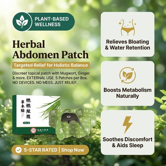 Herbal Belly Comfort Patch for Bloat Relief & a Smoother-Looking Waist