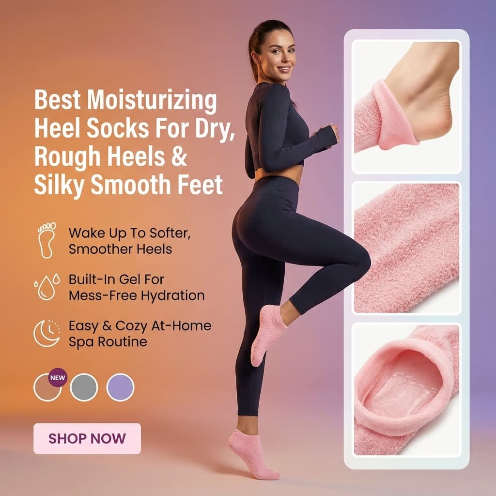 Gel Moisturizing Socks for Spa-Soft, Smooth Heels