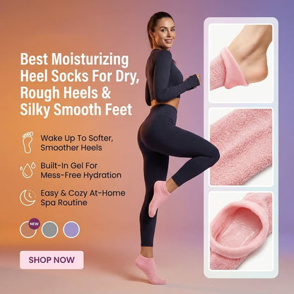 Gel Moisturizing Socks for Spa-Soft, Smooth Heels