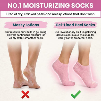 Gel Moisturizing Socks for Spa-Soft, Smooth Heels