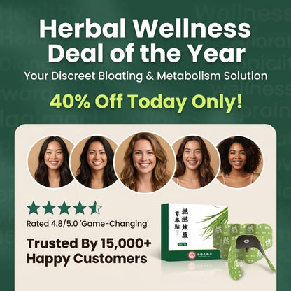 Herbal Belly Comfort Patch for Bloat Relief & a Smoother-Looking Waist