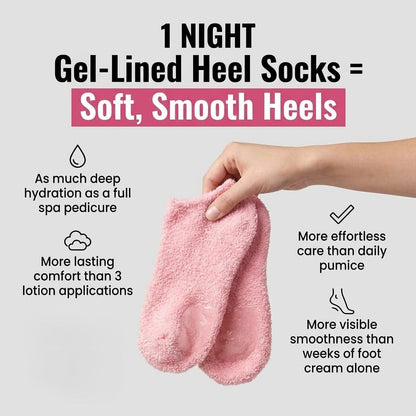 Gel Moisturizing Socks for Spa-Soft, Smooth Heels