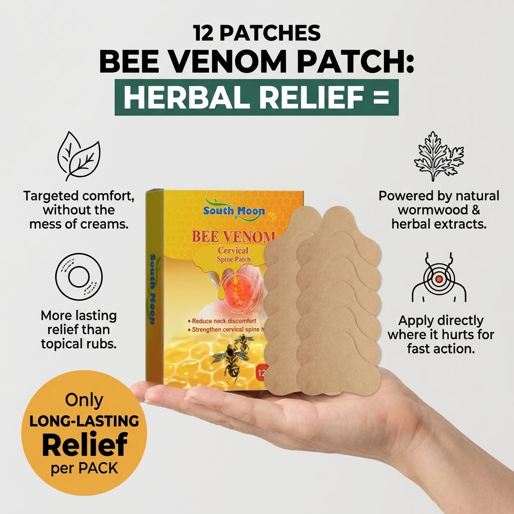 Bee Venom Cervical Spine Relief Patches for Neck & Back