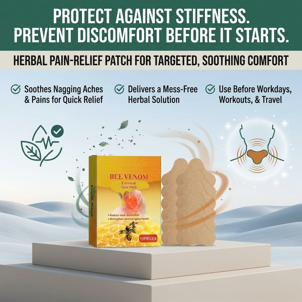 Bee Venom Cervical Spine Relief Patches for Neck & Back